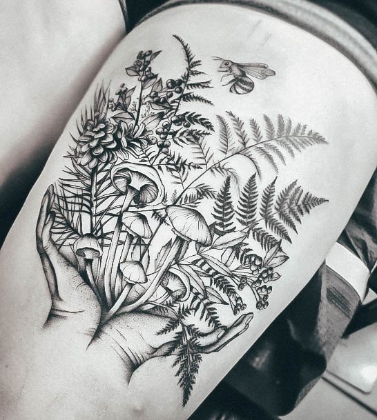 Feminine Womens Forest Tattoo