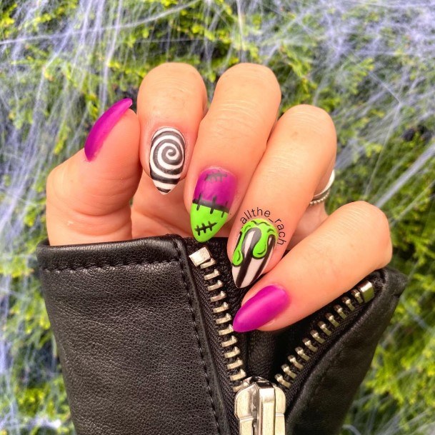 Feminine Womens Frankenstein Nail