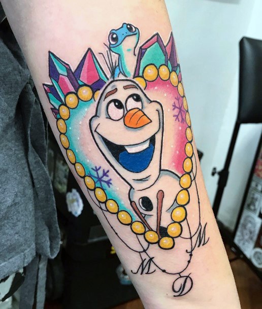 Feminine Womens Frozen Tattoo