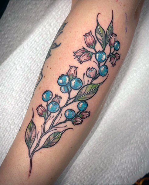 Feminine Womens Fruit Tattoo