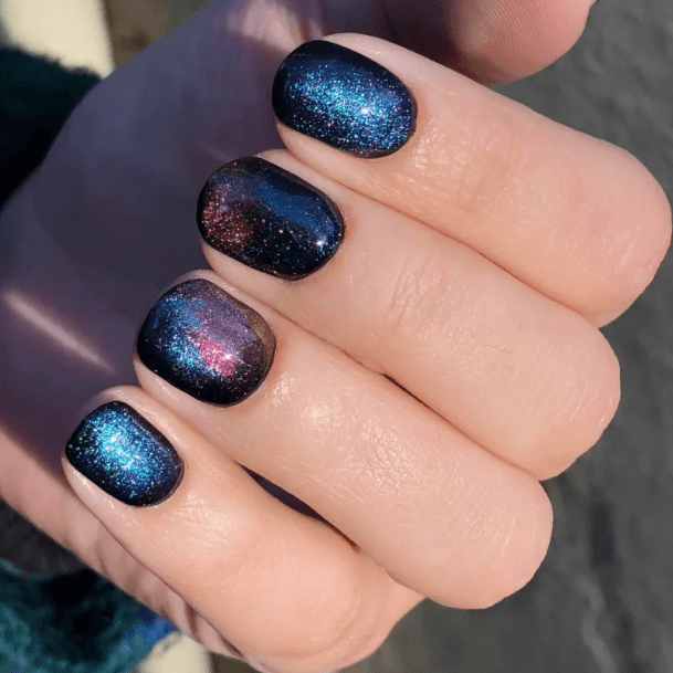 Feminine Womens Galaxy Nail