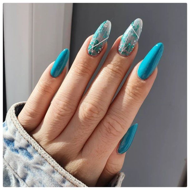 Feminine Womens Geometric Nail