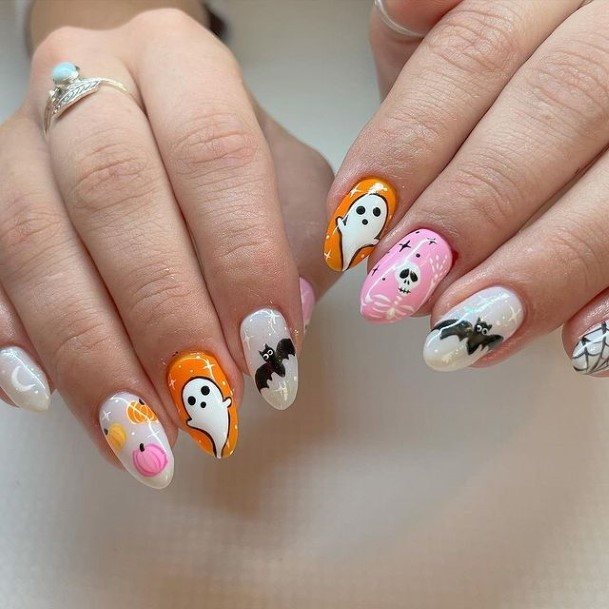 Feminine Womens Ghost Nail