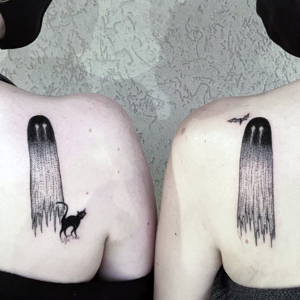 Feminine Womens Ghost Tattoo