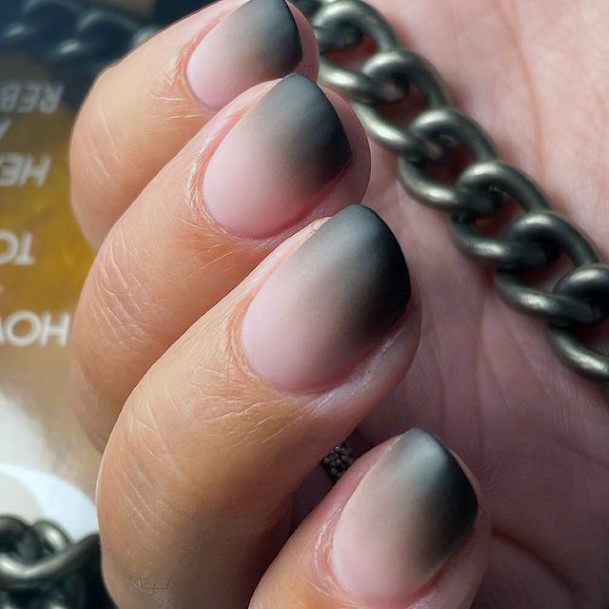 Feminine Womens Grey Dress Nail