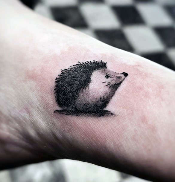 Feminine Womens Hedgehog Tattoo