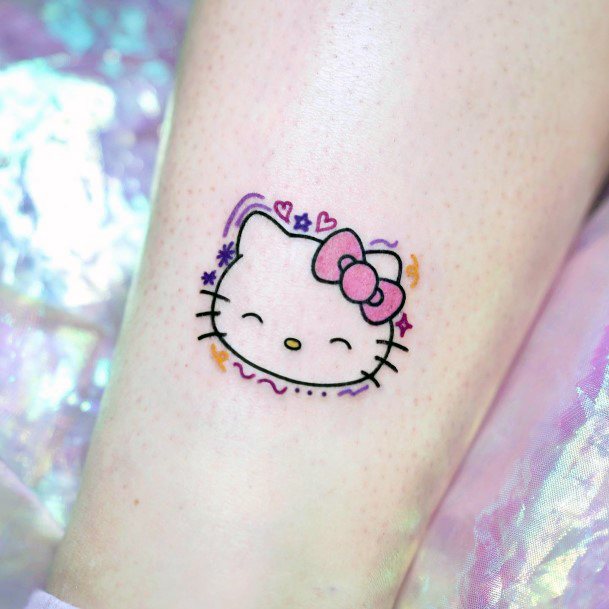 Feminine Womens Hello Kitty Tattoo