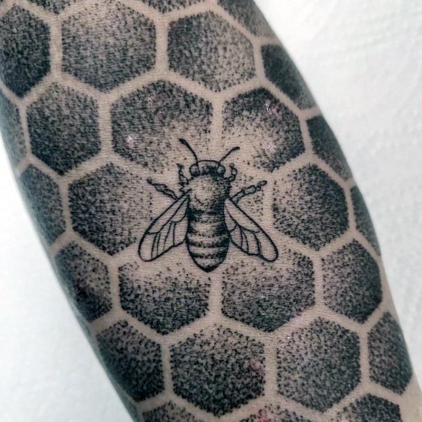 Feminine Womens Honeycomb Tattoo