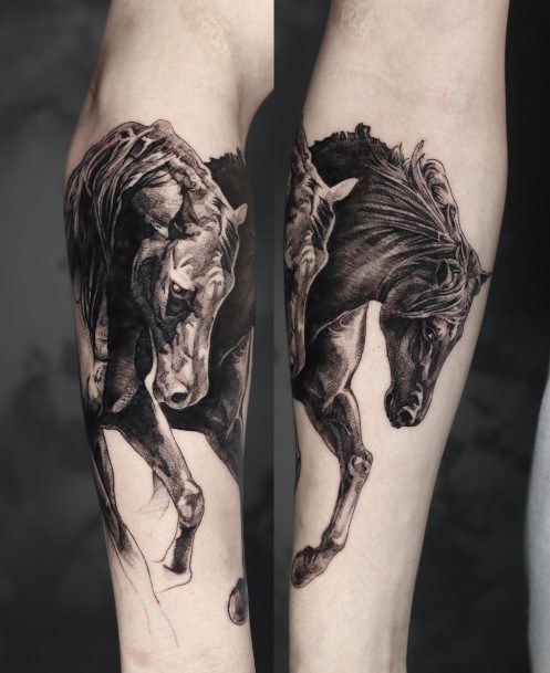 Feminine Womens Horse Tattoo