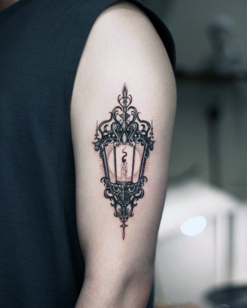 Feminine Womens Lantern Tattoo