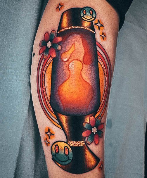 Feminine Womens Lava Lamp Tattoo