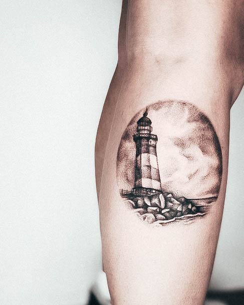 Feminine Womens Lighthouse Tattoo