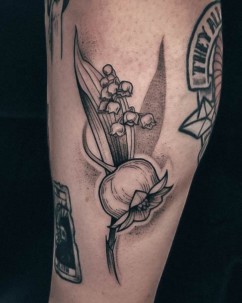 Feminine Womens Lily Of The Valley Tattoo