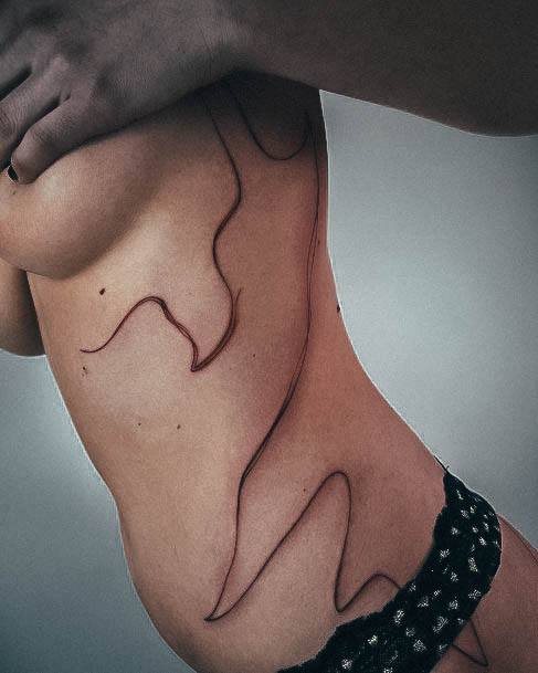 Feminine Womens Line Tattoo