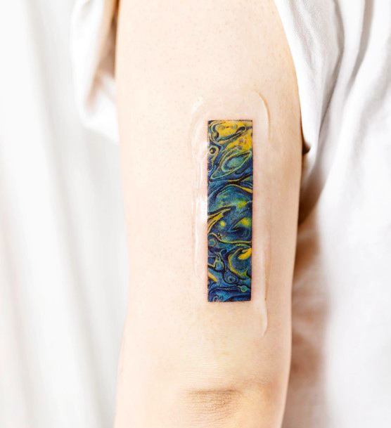 Feminine Womens Marble Tattoo