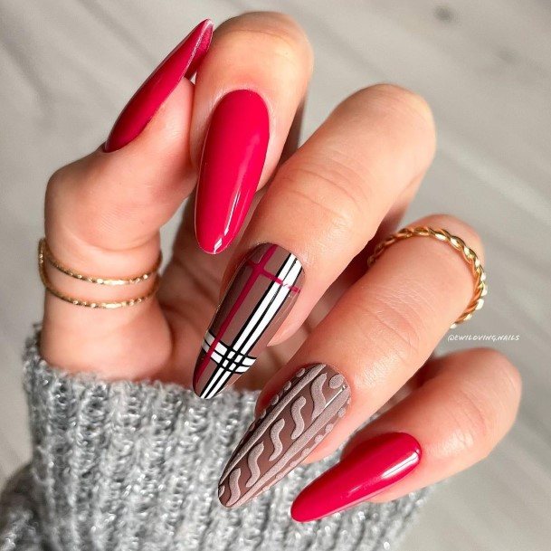 Feminine Womens Matte Fall Nail