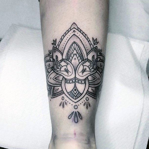 Feminine Womens Meditation Tattoo