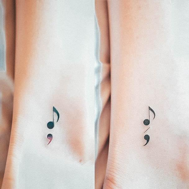 Feminine Womens Miniature Tattoo