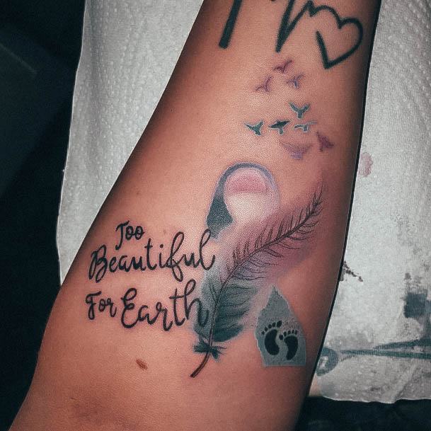 Feminine Womens Miscarriage Tattoo