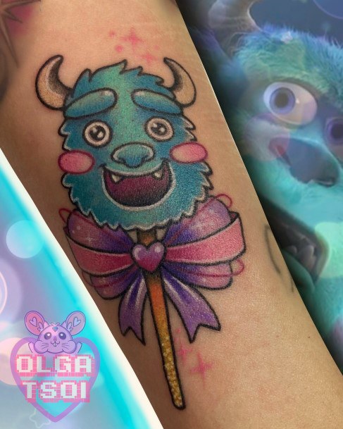 Feminine Womens Monsters Inc Tattoo