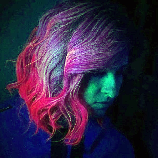 Feminine Womens Neon Hairstyles