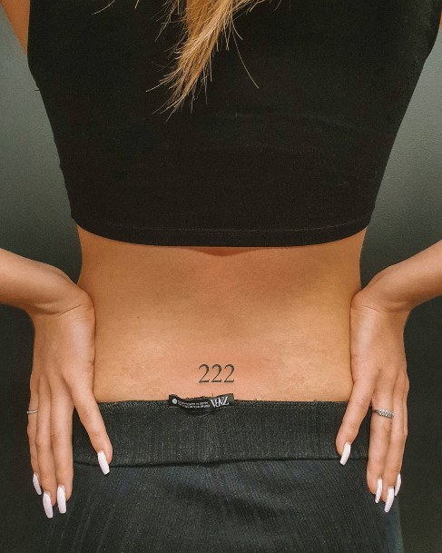 Feminine Womens Number Tattoo