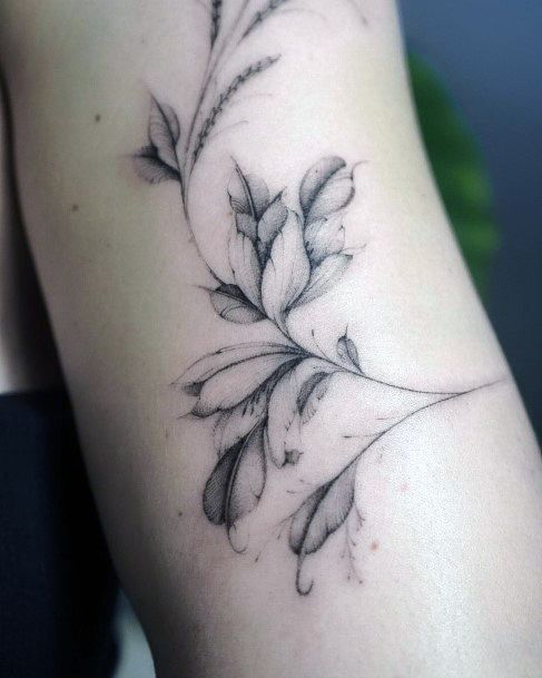 Feminine Womens Olive Tree Tattoo