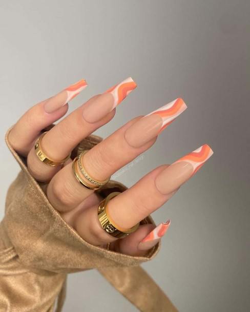 Feminine Womens Peach Matte Nail