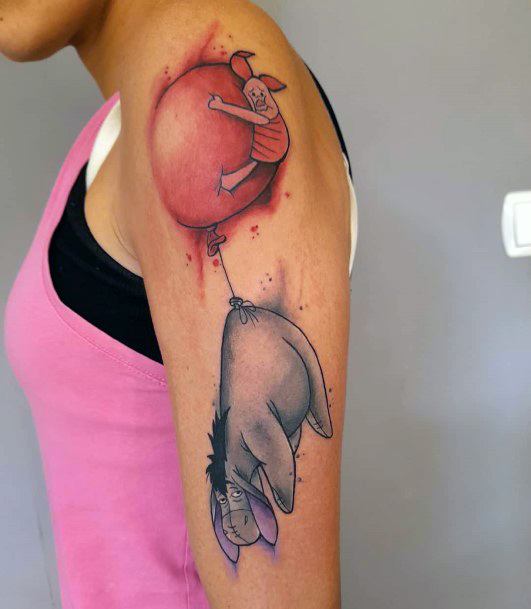 Feminine Womens Piglet Tattoo