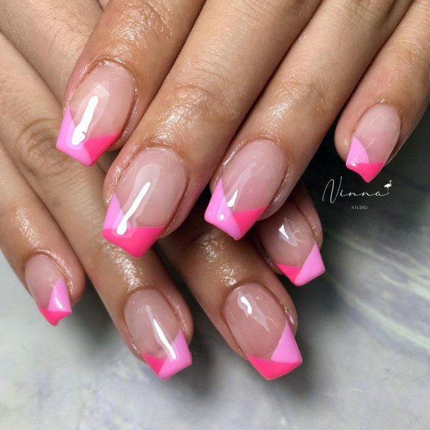 Feminine Womens Pink Dress Nail