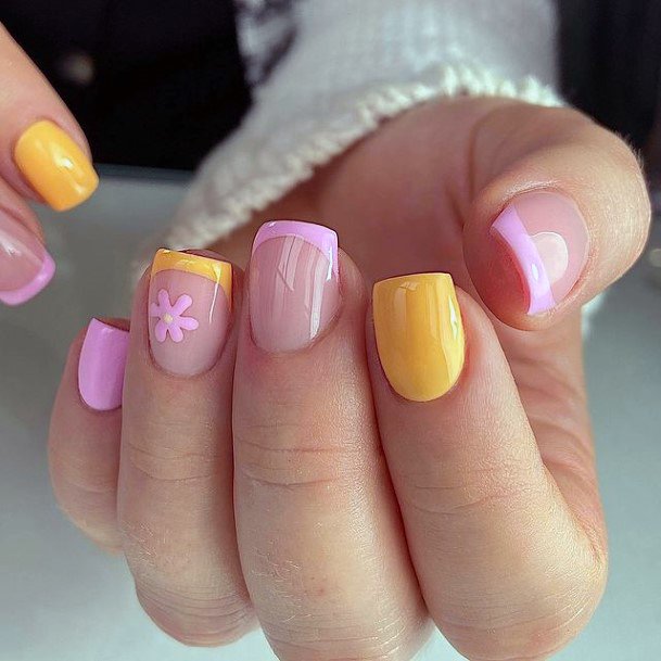 Feminine Womens Pink Summer Nail