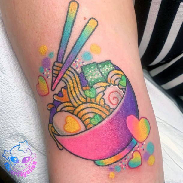 Feminine Womens Ramen Tattoo