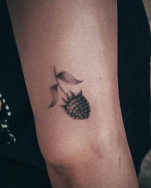 Feminine Womens Raspberry Tattoo