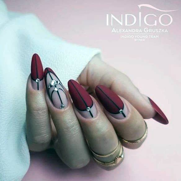 Feminine Womens Red Summer Nail