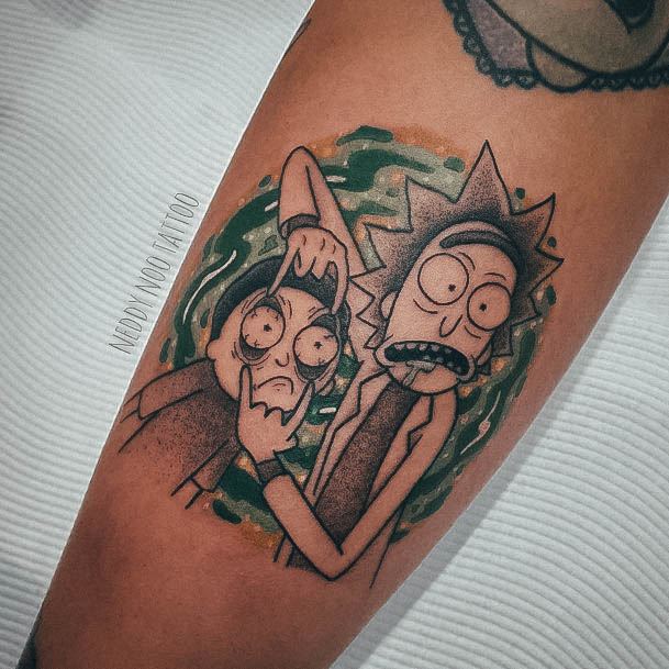 Feminine Womens Rick And Morty Tattoo