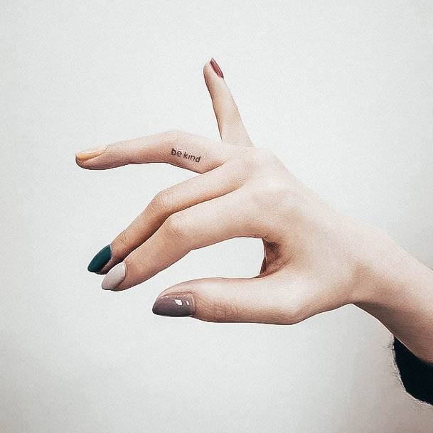 Feminine Womens Small Hand Tattoo