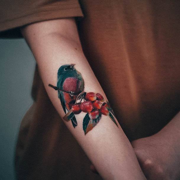 Feminine Womens Small Sparrow Tattoo