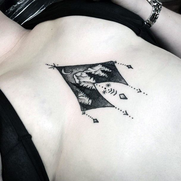 Feminine Womens Tipi Tattoo