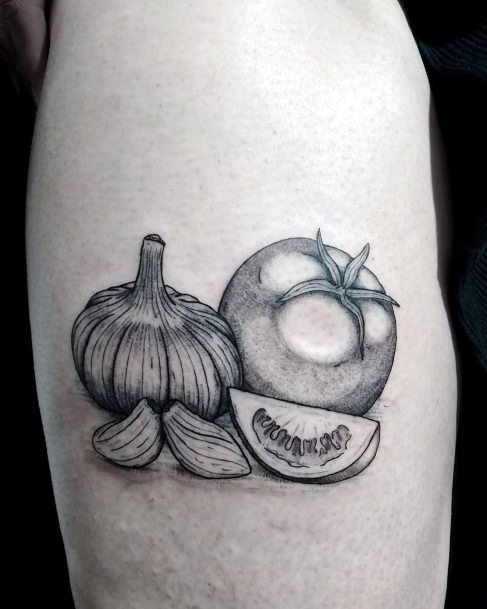 Feminine Womens Tomato Tattoo