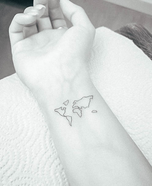 Feminine Womens Travel Tattoo