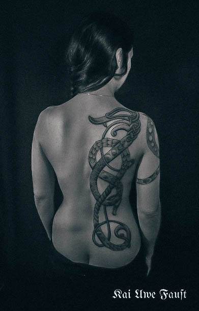 Feminine Womens Viking Tattoo
