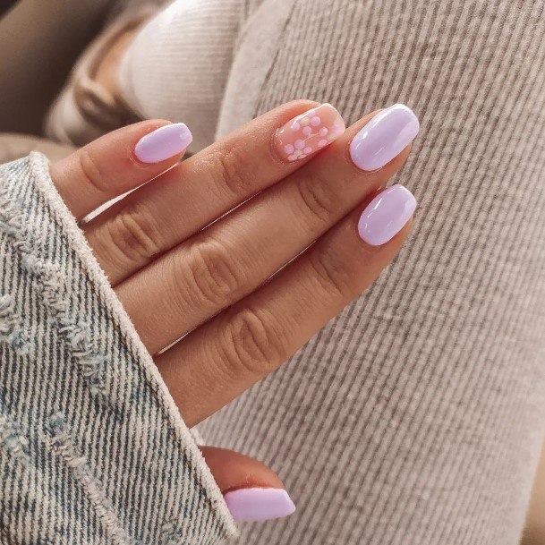 Feminine Womens Violet Nail