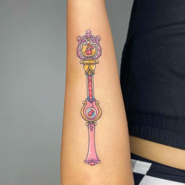 Feminine Womens Wand Tattoo