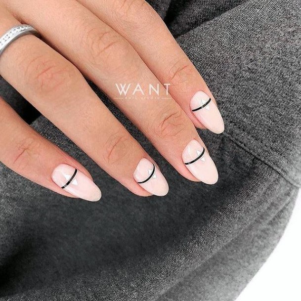 Feminine Womens White Dress Nail