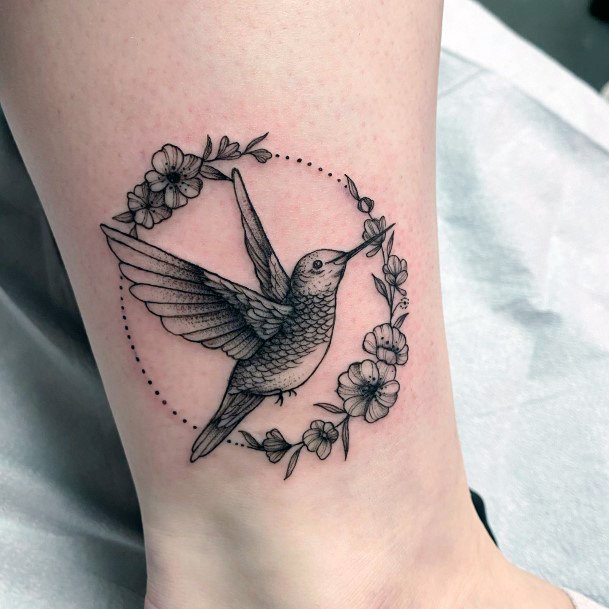 Feminine Womens Wreath Tattoo