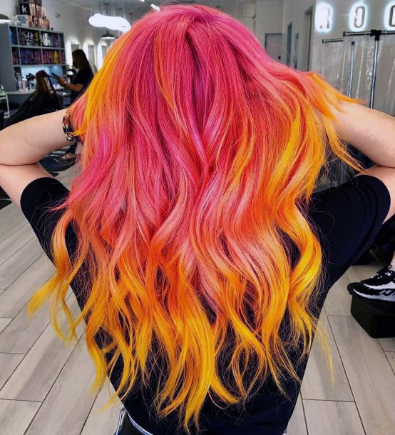 Feminine Yellow Ombre Hairstyles Ideas For Women