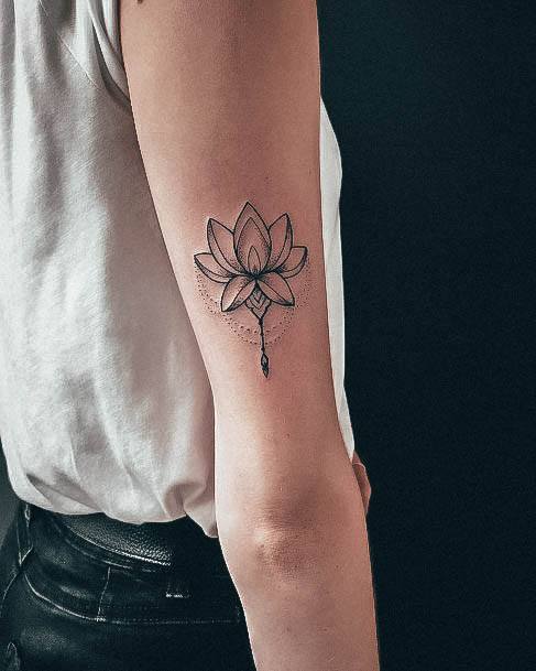 Feminine Yoga Tattoo Designs For Women