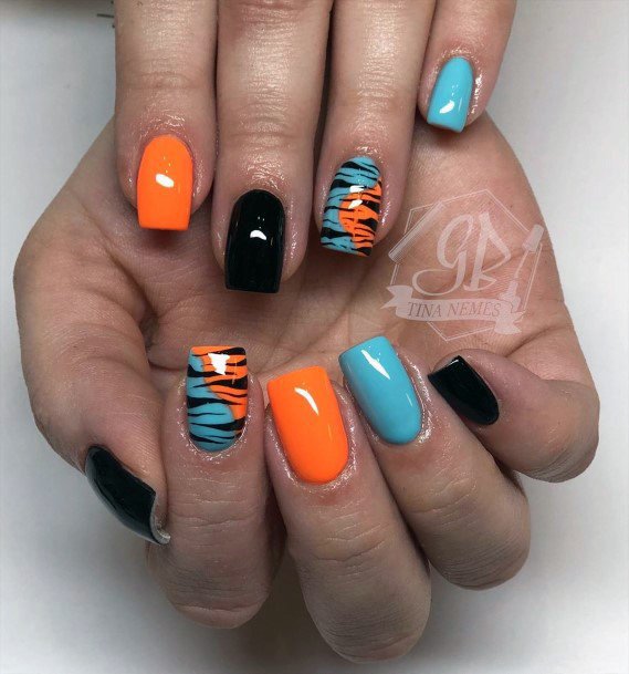 Top 50 Best Colorful Nail Ideas For Women - Vibrant Rainbow Designs