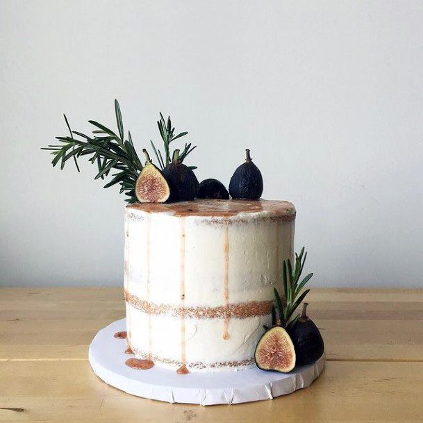 Fig Fruits Fall Wedding Cake For Women