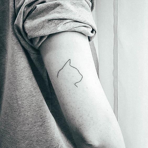 Fine Line Tattoo For Ladies